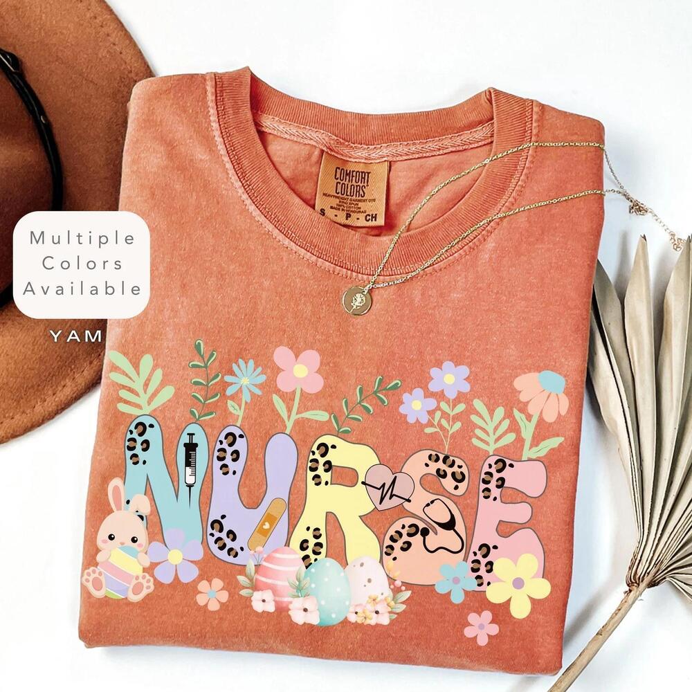 S Nurse Easter Bunny Shirt Rn Happy Easter Shirt Easter Day Shirt